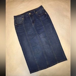 Blue jean skirt